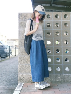 「Lattice（Lattice）のアイテム（アクセサリー）」を使った、てらさん（レディース・161cm）の夏コーディネート