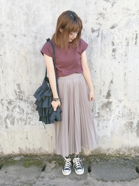 プリーツスカーチョ の人気ファッションコーディネート ユーザー Wearista Wear