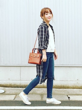 「アイテム（シャツワンピース）」を使った、てらさん（レディース・161cm・20代）の秋コーディネート