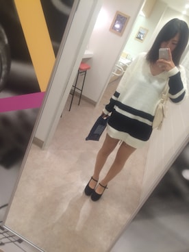 「ららぽーと」｜「アイテム（トップス）」を使った、あさん（レディース・160cm）の秋コーディネート