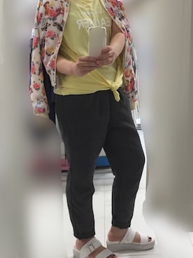 「SPIRALGIRL（スパイラルガール）のアイテム（ノーカラージャケット）」を使った、ゆえさんさん（レディース・158cm）の夏コーディネート