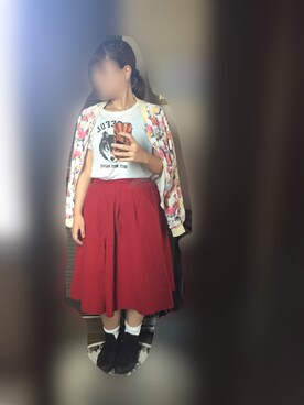 「SPIRALGIRL（スパイラルガール）のアイテム（ノーカラージャケット）」を使った、ゆえさんさん（レディース・158cm）の秋コーディネート