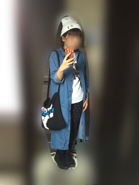 「RETRO GIRL（レトロガール）のアイテム（ニットキャップ/ビーニー）」を使った、ゆえさんさん（レディース・158cm）の秋コーディネート