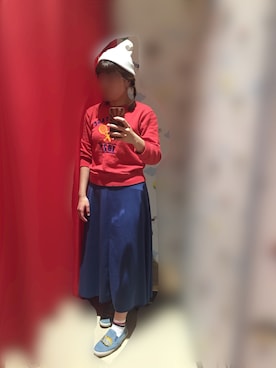 「RETRO GIRL（レトロガール）のアイテム（ニットキャップ/ビーニー）」を使った、ゆえさんさん（レディース・158cm）の秋コーディネート