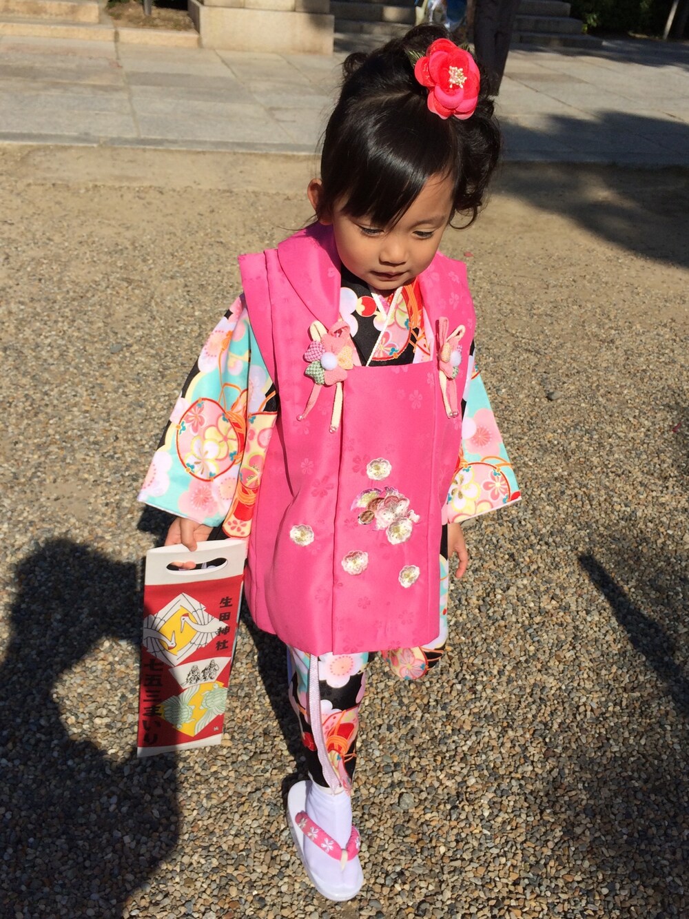 着物　前撮り　準備　3歳女の子