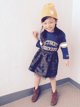 HARURU!!!さん（キッズ・100cm）の秋コーディネート