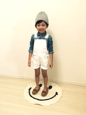 「ダンガリーシャツ」｜「アイテム（その他）」を使った、HARURU!!!さん（キッズ・110cm）の夏コーディネート