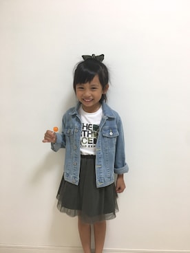 「ROPE' PICNIC（ロペピクニック）のアイテム（ジャケット/アウター）」を使った、HARURU!!!さん（キッズ・110cm）の秋コーディネート