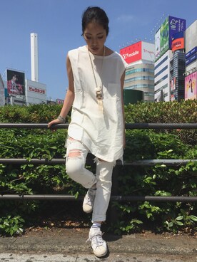 「THEE（シー）のアイテム」を使った、annaさん（レディース・163cm）の春コーディネート