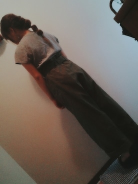 「vin（ヴィン）のアイテム（パンツ）」を使った、pon_taさん（レディース・149cm）の夏コーディネート