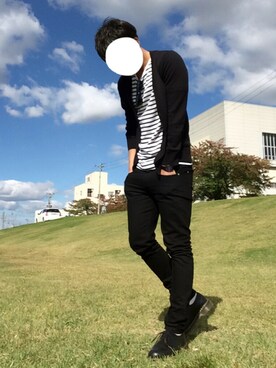 「Dr. Martens（ドクターマーチン）のDr.Martens (ドクターマーチン)/1461 3EYE GIBSON SHOES（その他シューズ）」を使った、ぱやてぃさん（メンズ・174cm）の秋コーディネート