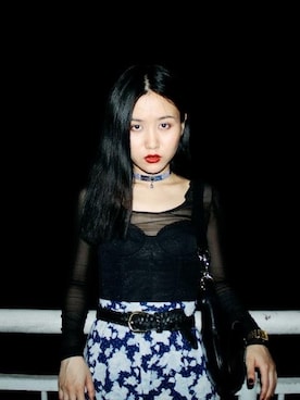 「H&M（エイチ・アンド・エム）のアイテム（ブラジャー）」を使った、Mitsu Hana さん（レディース・155cm）の冬コーディネート