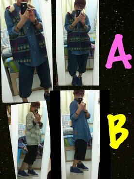 「アイテム（モッズコート）」を使った、JKBNaNaさん（レディース・155cm）の夏コーディネート
