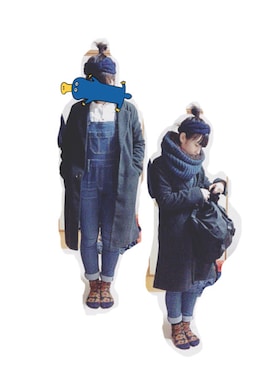 「CLOSE-UP（クローズアップ）のアイテム（ジャケット/アウター）」を使った、ゆっさんさん（レディース・154cm）の冬コーディネート