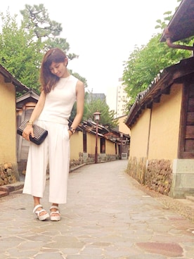 「SCOSHA（スコーシャ）のアイテム」を使った、r y o **さん（レディース・153cm）の夏コーディネート
