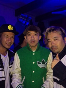 「adidas（アディダス）のアイテム（ブルゾン、ホワイト系）」を使った、masahirooguraさん（メンズ）の秋コーディネート