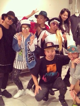 「C.E（シーイー）のアイテム（Tシャツ/カットソー、ブラック系）」を使った、masahirooguraさん（メンズ）の秋コーディネート