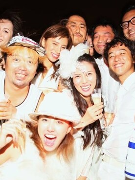 「Supreme （シュプリーム）のアイテム（Tシャツ/カットソー、ホワイト系）」を使った、masahirooguraさん（メンズ）の秋コーディネート