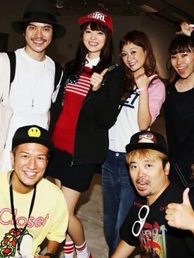 「X-girl（エックスガール）のアイテム（Tシャツ/カットソー、ブラック系）」を使った、masahirooguraさん（メンズ）の秋コーディネート