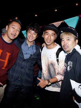 「PIGALLE（ピガール）のアイテム（Tシャツ/カットソー、ブラック系）」を使った、masahirooguraさん（メンズ）の秋コーディネート