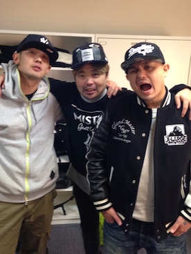 「XLARGE（エクストララージ）のアイテム（スタジャン、ブラック系）」を使った、masahirooguraさん（メンズ）の冬コーディネート