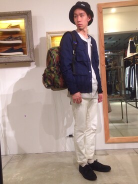「rehacer（レアセル）のアイテム（ブルゾン）」を使った、HARUKIさん（メンズ・171cm）の春コーディネート