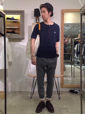 「rehacer（レアセル）のアイテム」を使った、HARUKIさん（メンズ・171cm）の春コーディネート