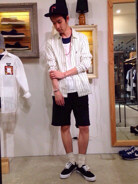 「rehacer（レアセル）のアイテム（ブルゾン）」を使った、HARUKIさん（メンズ・171cm）の春コーディネート