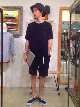 「rehacer（レアセル）のアイテム（帽子）」を使った、HARUKIさん（メンズ・171cm）の夏コーディネート