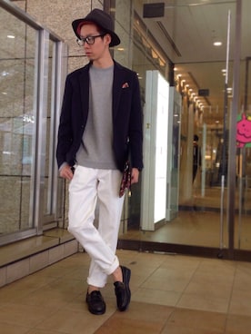 「rehacer（レアセル）のアイテム」を使った、HARUKIさん（メンズ・171cm）の秋コーディネート