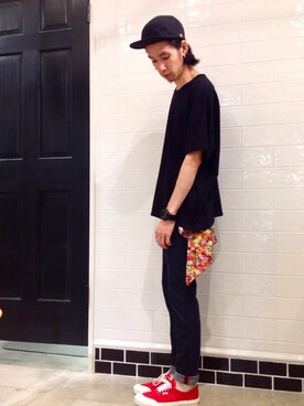 「rehacer（レアセル）のアイテム（帽子）」を使った、HARUKIさん（メンズ・171cm）の夏コーディネート