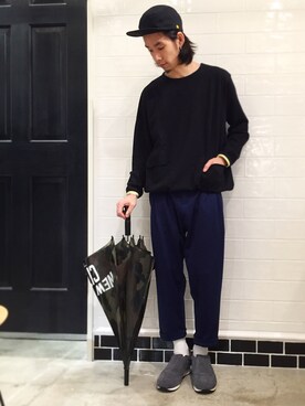 「rehacer（レアセル）のアイテム（帽子）」を使った、HARUKIさん（メンズ・171cm）の秋コーディネート