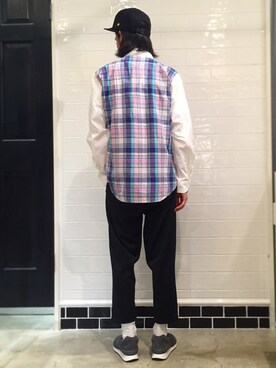 「rehacer（レアセル）のアイテム（帽子）」を使った、HARUKIさん（メンズ・171cm）の秋コーディネート