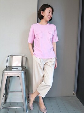 「Ｗポケット」｜LITTLEBLACKさん（レディース・162cm）の春コーディネート