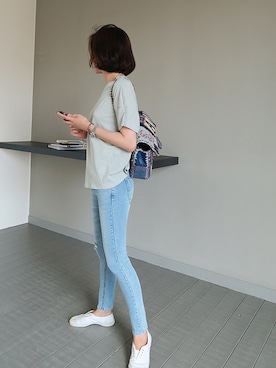 「ウォーキングスタイル」｜LITTLEBLACKさん（レディース・162cm）の夏コーディネート