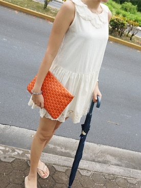 「夏アイテム」｜LITTLEBLACKさん（レディース・162cm）の夏コーディネート