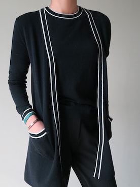 「 スラックス」｜LITTLEBLACKさん（レディース・162cm）の冬コーディネート