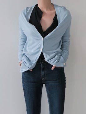 「シルクシャツ」｜LITTLEBLACKさん（レディース・162cm）の秋コーディネート