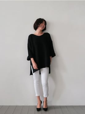 「ルーズフィット」｜LITTLEBLACKさん（レディース・162cm）の秋コーディネート