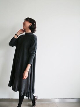 「 ニット」｜LITTLEBLACKさん（レディース・162cm）の秋コーディネート