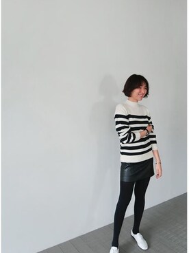 「 ニット」｜LITTLEBLACKさん（レディース・162cm）の冬コーディネート