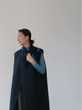 「ルーズフィット」｜LITTLEBLACKさん（レディース・162cm）の冬コーディネート