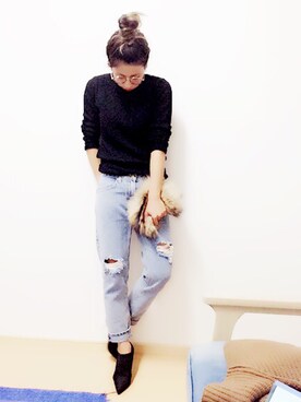 「URBAN RESEARCH ROSSO WOMEN（アーバンリサーチ　ロッソ）のアイテム（ダッフルコート）」を使った、ru_iiiiさん（レディース・162cm）の秋コーディネート