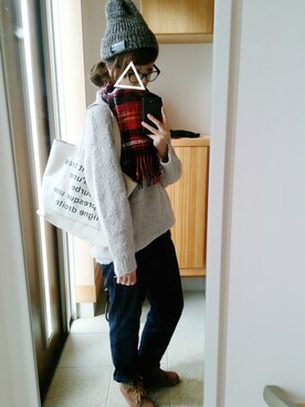 「Laundry（ランドリー）のアイテム（帽子）」を使った、大福。さん（レディース・168cm）の秋コーディネート