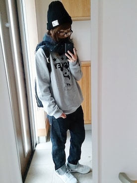 「LBC（エルビーシー）のアイテム（バッグ）」を使った、大福。さん（レディース・168cm）の冬コーディネート
