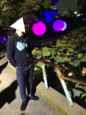 「NIKE（ナイキ）のアイテム（キーケース/キーアクセサリー）」を使った、シュンスさん（メンズ・173cm）の秋コーディネート