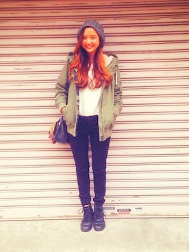 「ROXY（ロキシー）のアイテム（ジャケット/アウター）」を使った、KIYさん（レディース・158cm）の秋コーディネート