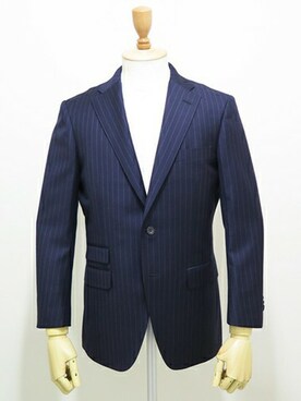 「オーダージャケット」｜広島オーダースーツサロンSartoriaNuovo（サルトリアヌォーヴォ）さん（メンズ・180cm）の冬コーディネート
