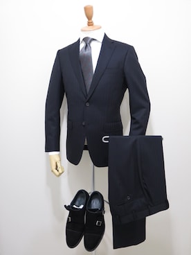 「アイテム（スーツジャケット）」を使った、広島オーダースーツサロンSartoriaNuovo（サルトリアヌォーヴォ）さん（メンズ・172cm）の夏コーディネート