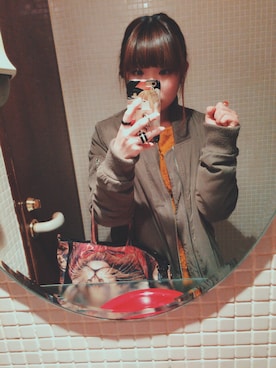 「あちゃちゅむ」｜「アイテム（その他）」を使った、まめあいこ·͜·さん（レディース・147cm）の春コーディネート